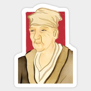 Japanese Poet Matsuo Bashō illustration Sticker